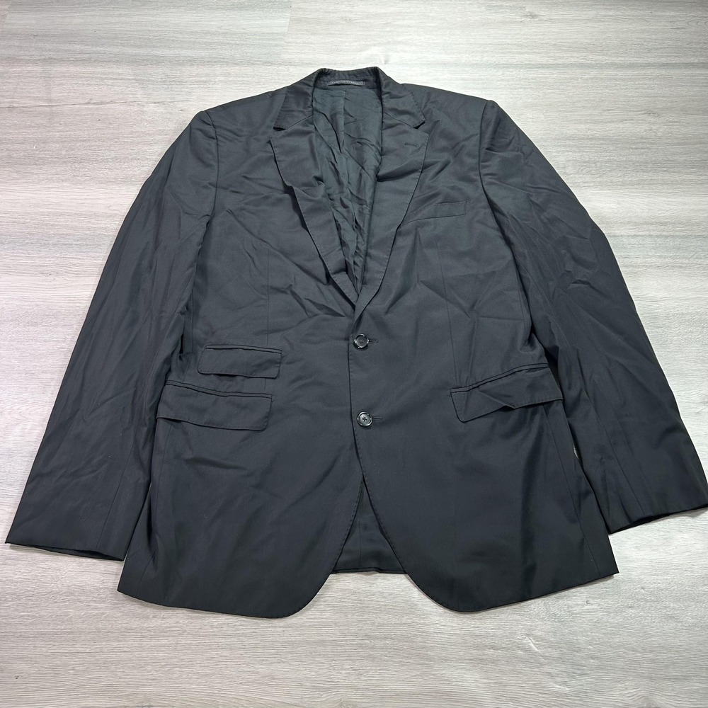 BOSS Hugo Boss Blazer Mens 42L Black Selection Virgin‎ Wool Made in Germany